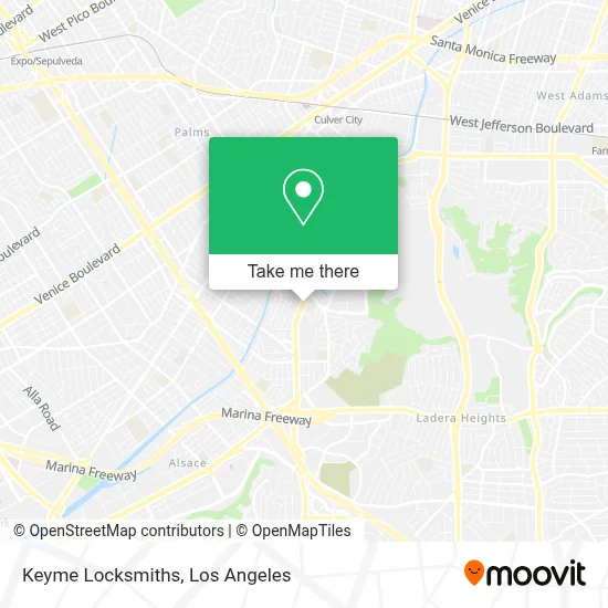 Keyme Locksmiths map