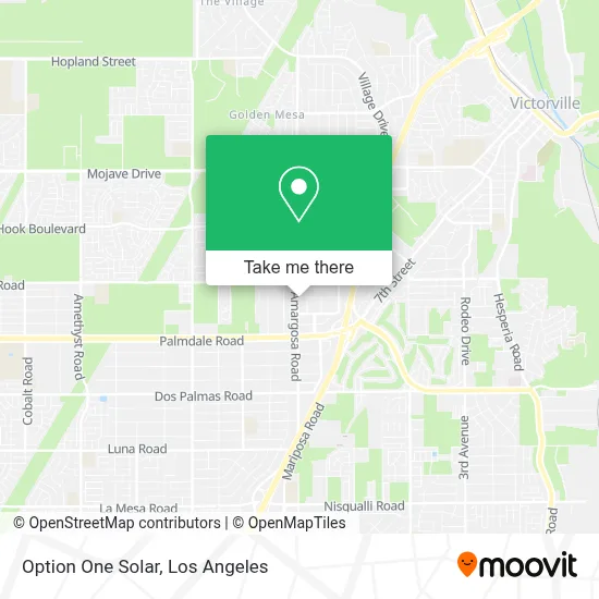 Option One Solar map