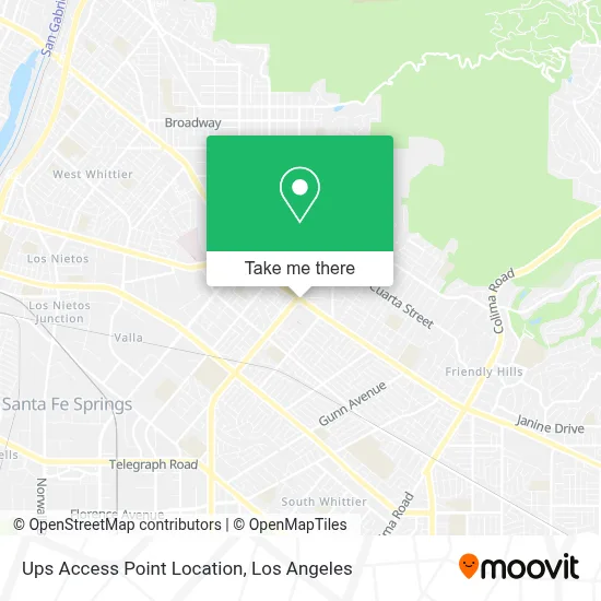 Ups Access Point Location map