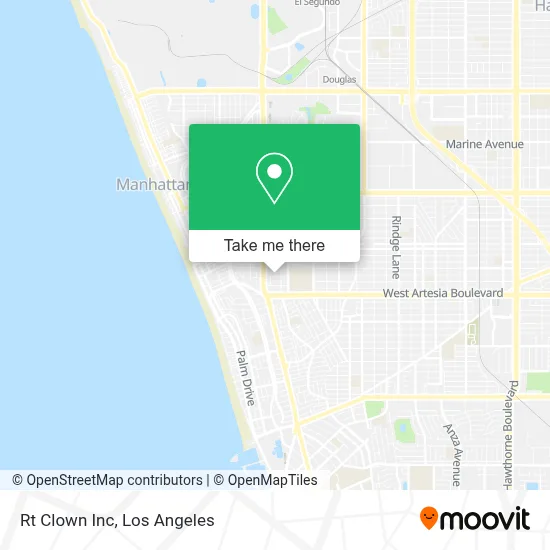 Rt Clown Inc map