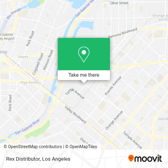 Rex Distributor map
