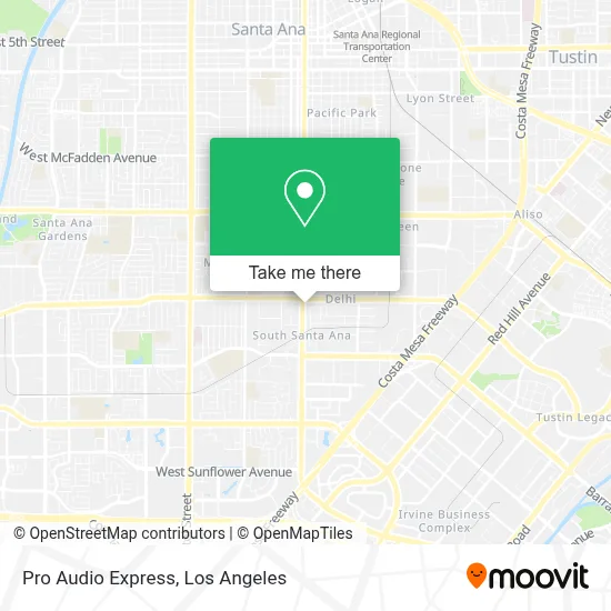 Pro Audio Express map
