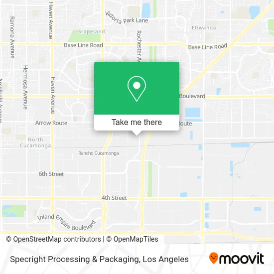 Specright Processing & Packaging map