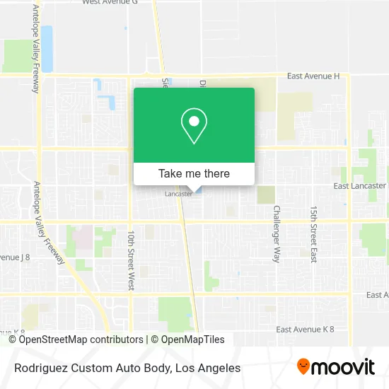 Rodriguez Custom Auto Body map