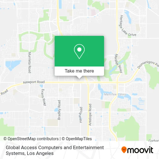 Global Access Computers and Entertainment Systems map