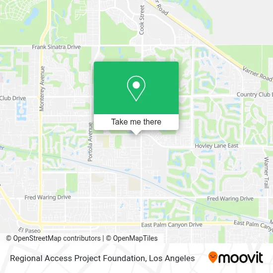 Regional Access Project Foundation map