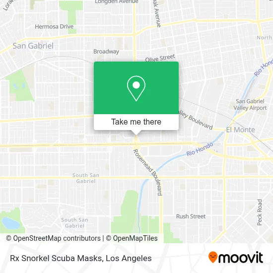 Rx Snorkel Scuba Masks map
