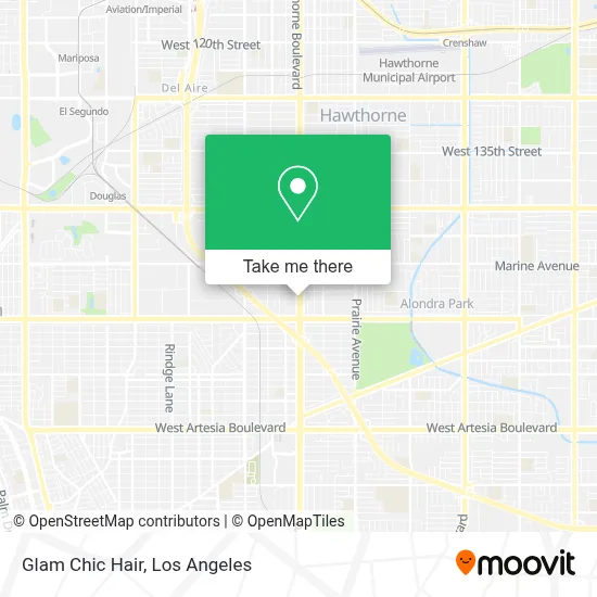 Glam Chic Hair map