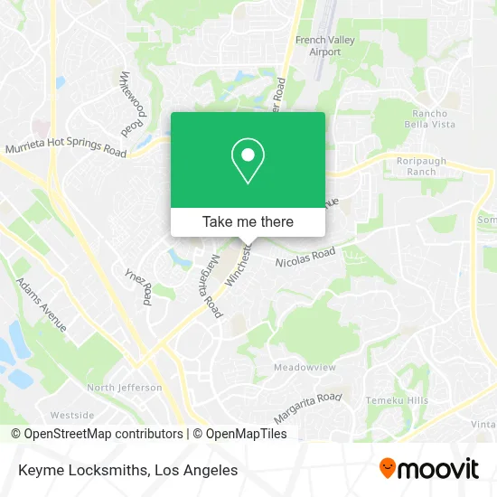 Keyme Locksmiths map