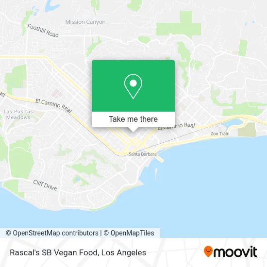 Rascal's SB Vegan Food map