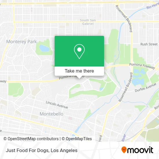 Just Food For Dogs map