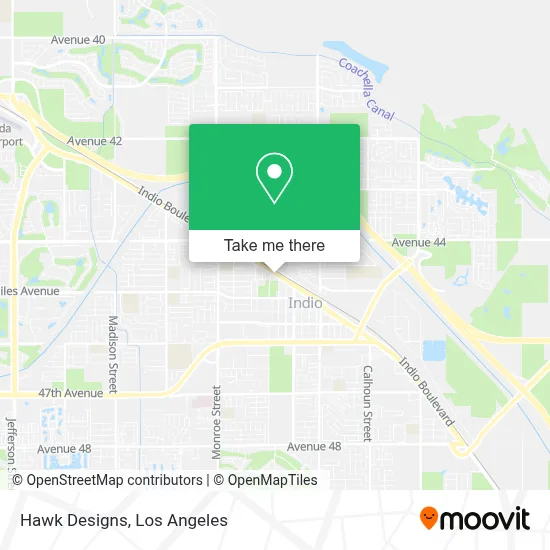 Hawk Designs map