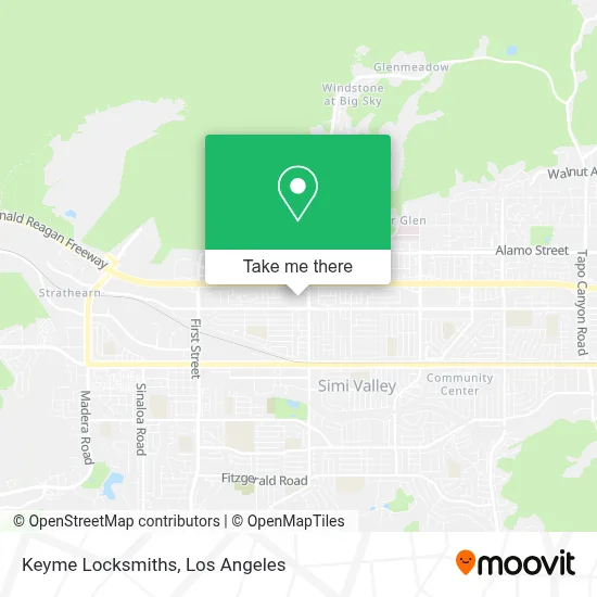 Keyme Locksmiths map