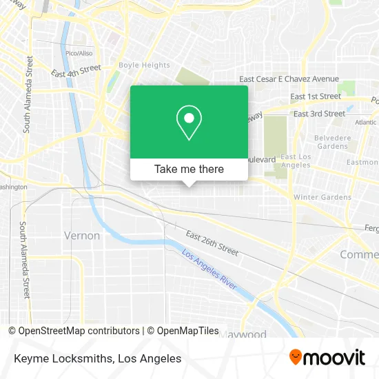 Keyme Locksmiths map