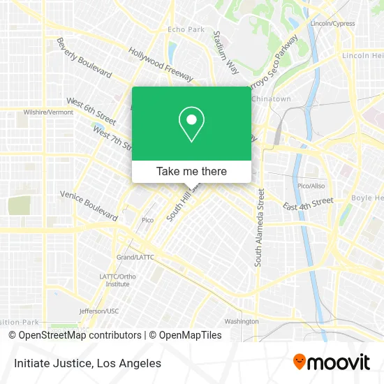 Initiate Justice map
