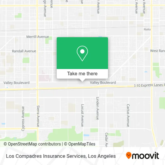 Los Compadres Insurance Services map