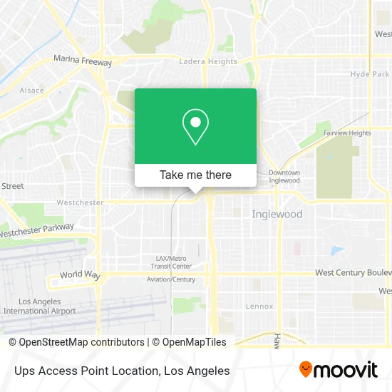 Ups Access Point Location map
