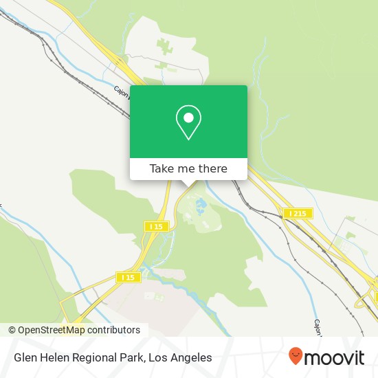 Glen Helen Regional Park map