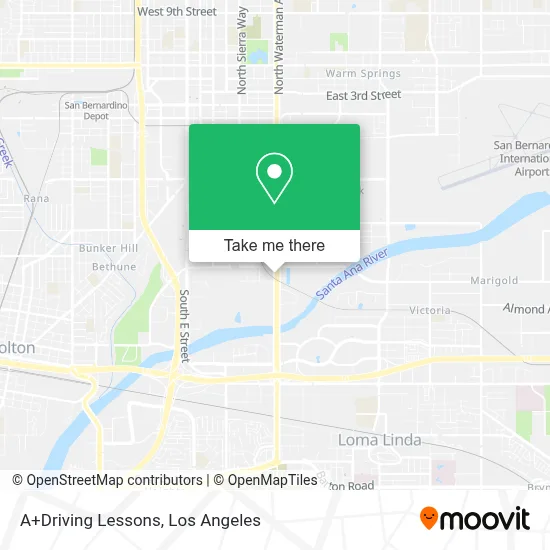 A+Driving Lessons map