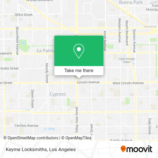 Keyme Locksmiths map