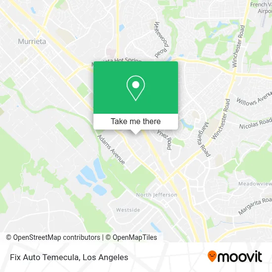 Fix Auto Temecula map