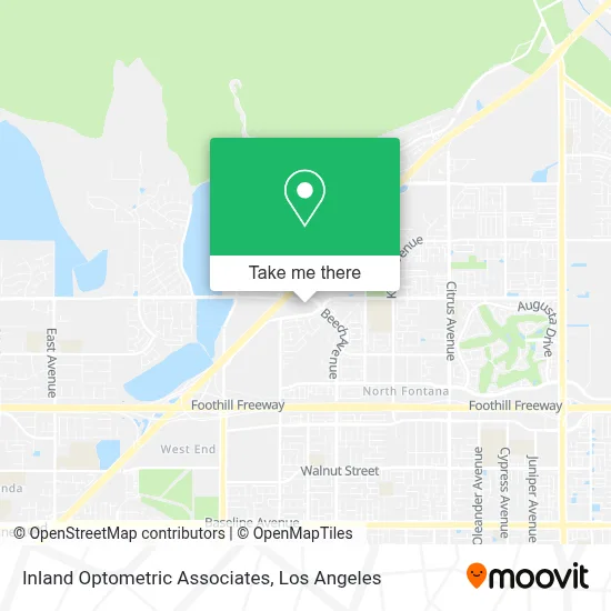Inland Optometric Associates map