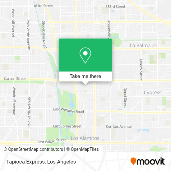 Tapioca Express map
