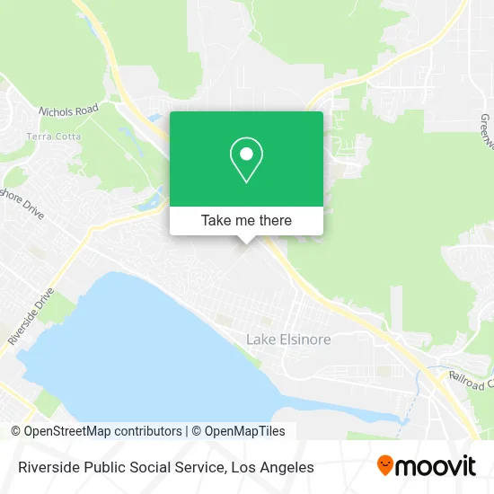Riverside Public Social Service map