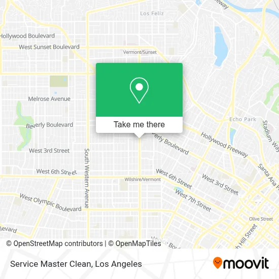 Service Master Clean map