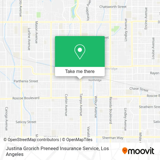 Justina Grorich Preneed Insurance Service map