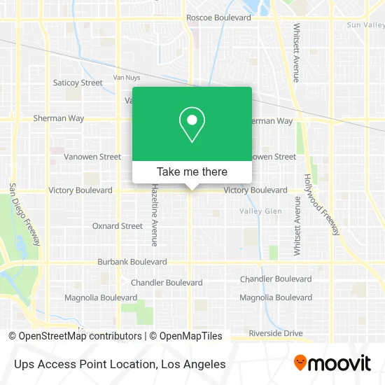 Ups Access Point Location map