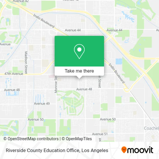 Riverside County Education Office map
