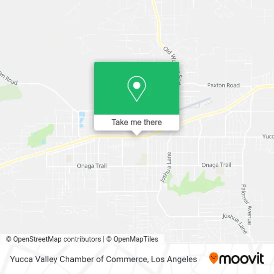 Yucca Valley Chamber of Commerce map