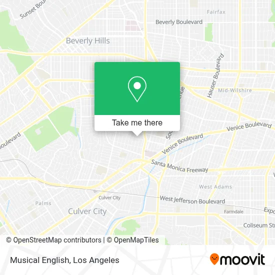 Musical English map