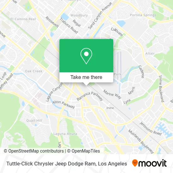 Tuttle-Click Chrysler Jeep Dodge Ram map