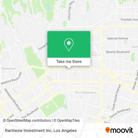 Raritiesw Investment Inc map