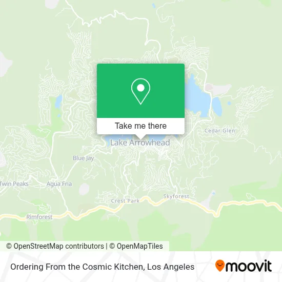 Ordering From the Cosmic Kitchen map