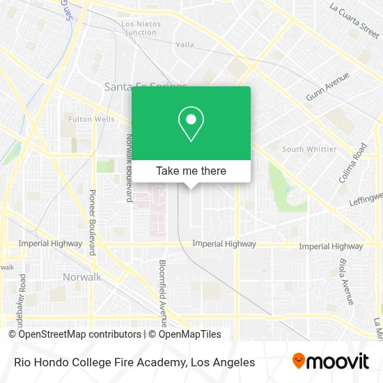 Rio Hondo College Fire Academy map