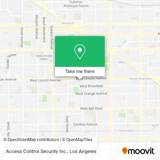 Access Control Security Inc. map