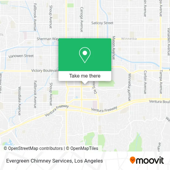 Evergreen Chimney Services map