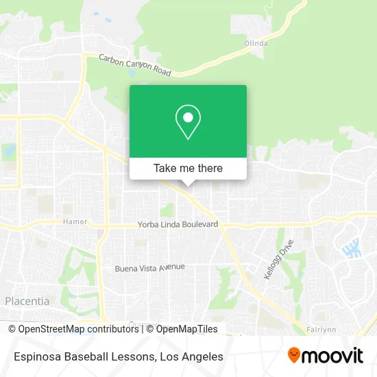 Espinosa Baseball Lessons map