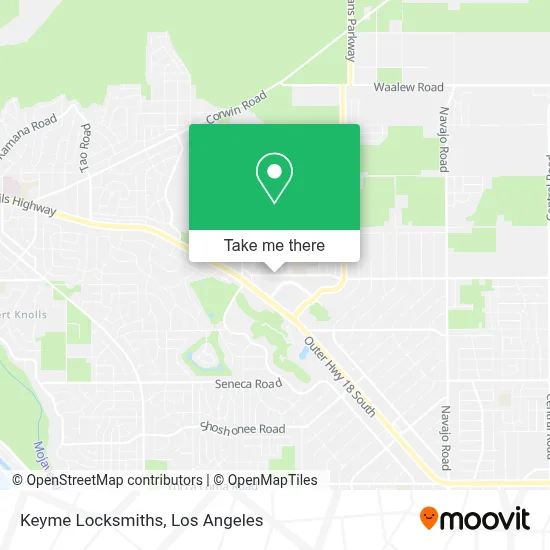 Keyme Locksmiths map