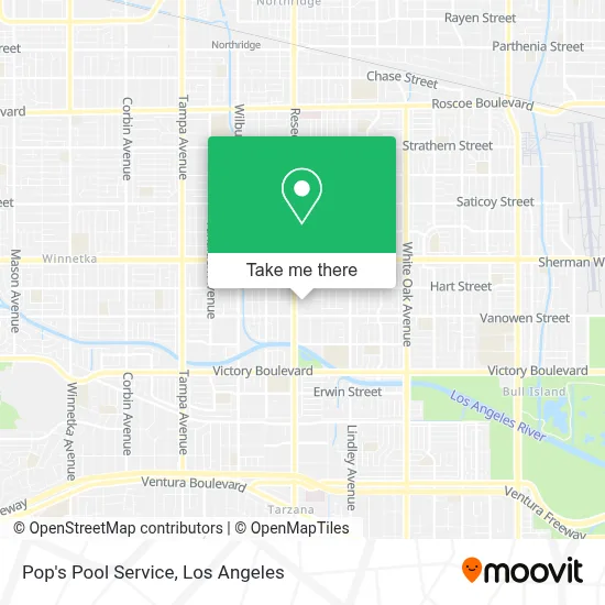 Pop's Pool Service map