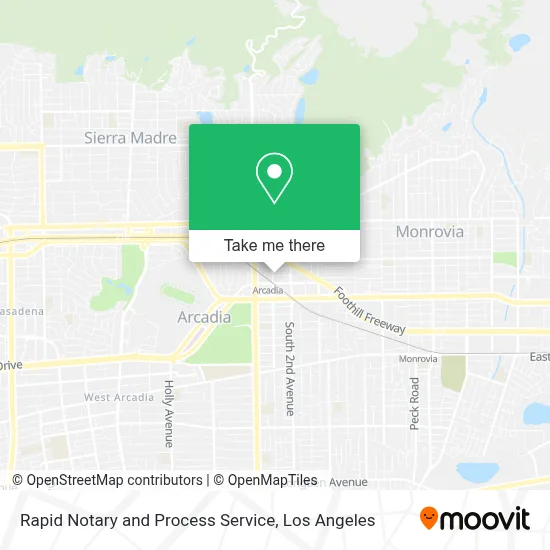 Rapid Notary and Process Service map