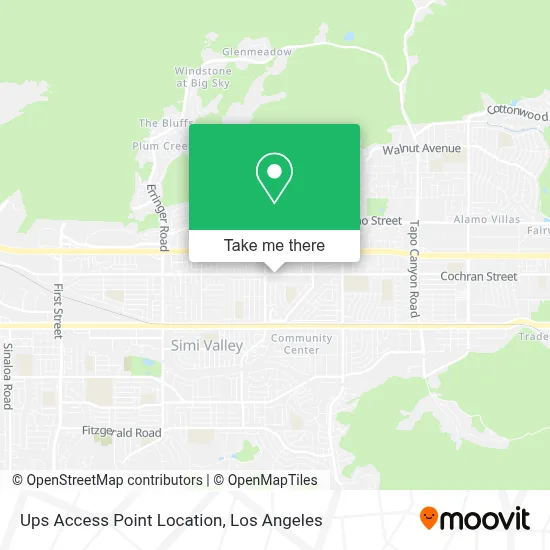 Ups Access Point Location map