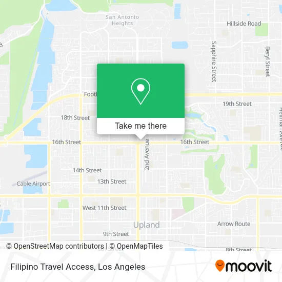 Filipino Travel Access map