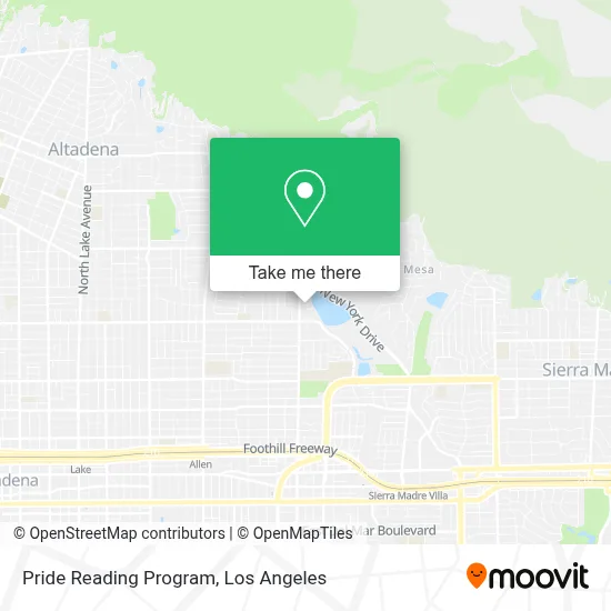 Pride Reading Program map