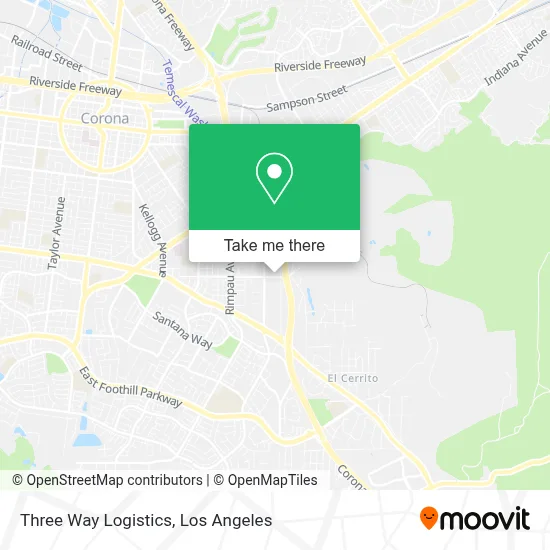 Three Way Logistics map