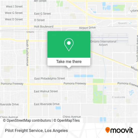 Pilot Freight Service map