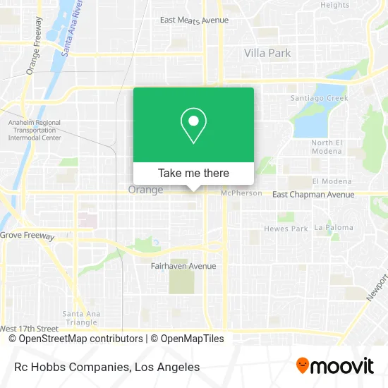 Rc Hobbs Companies map